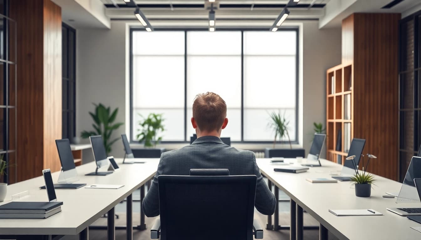 Headhunter im modernen Büro, wo kreative Talente rekrutiert werden