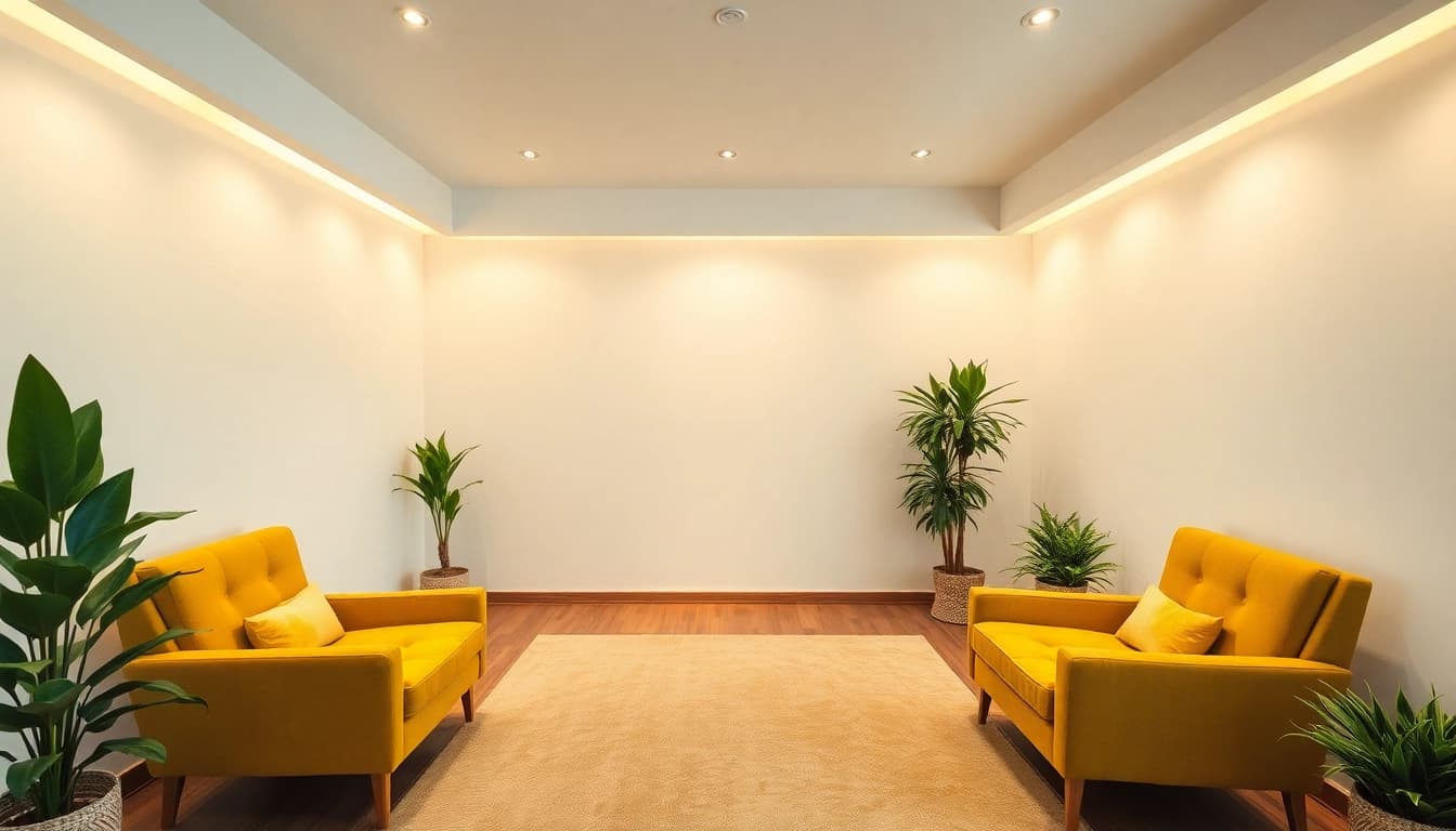 Hypnoseinstitut: gemütlicher Raum mit entspannender Atmosphäre für hypnotische Sitzungen.