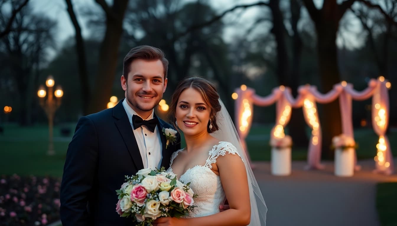 Hochzeitsfotograf Berlin fängt emotionale Momente eines Brautpaares im Berliner Park ein.