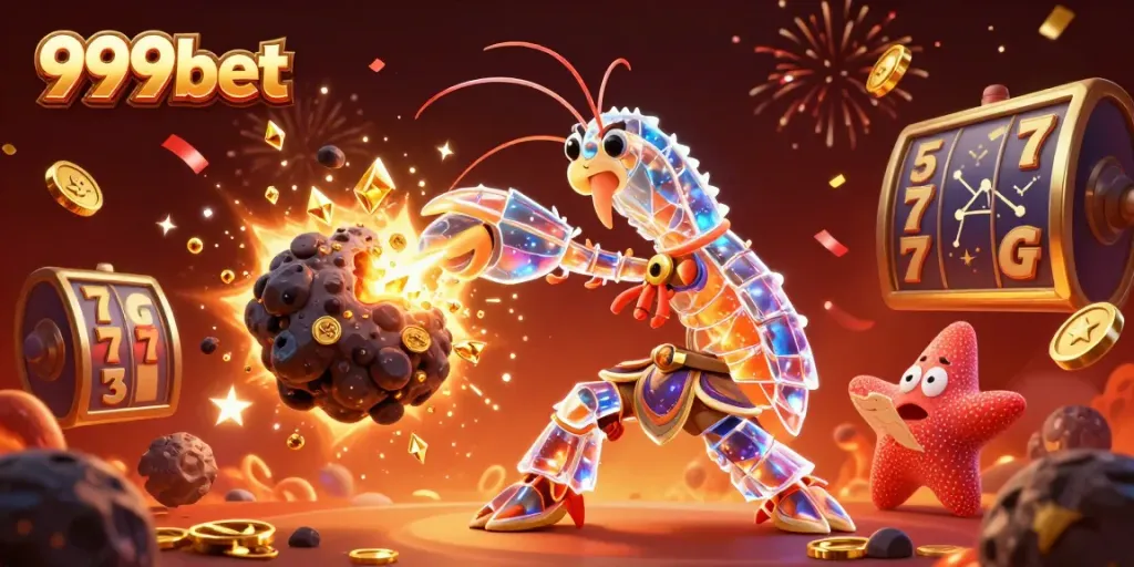 Experience thrilling gameplay at 999bet with golden coins and vibrant casino elements.