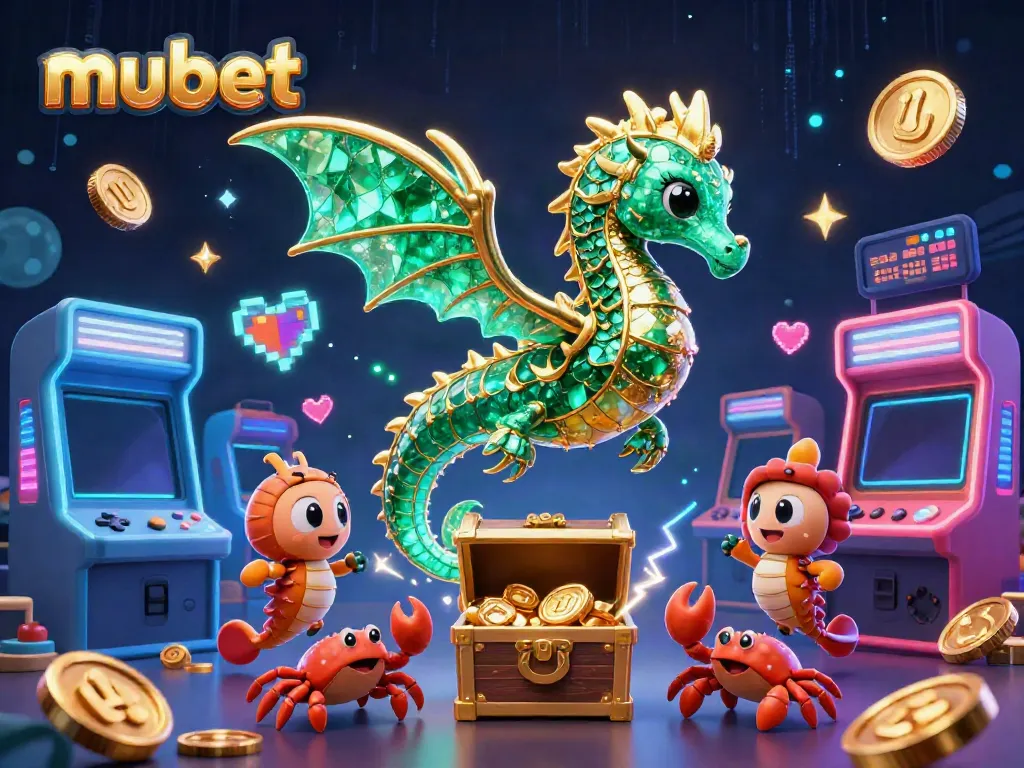 Experience exciting gameplay at Mubet with vivid scenes of animated game characters and gaming elements.