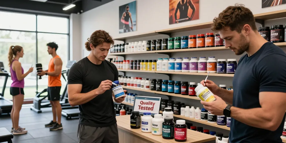 Akra Labs Steroid Shop mit Athleten im Fitnessstudio, die qualitativ hochwertige Produkte testen und nutzen.