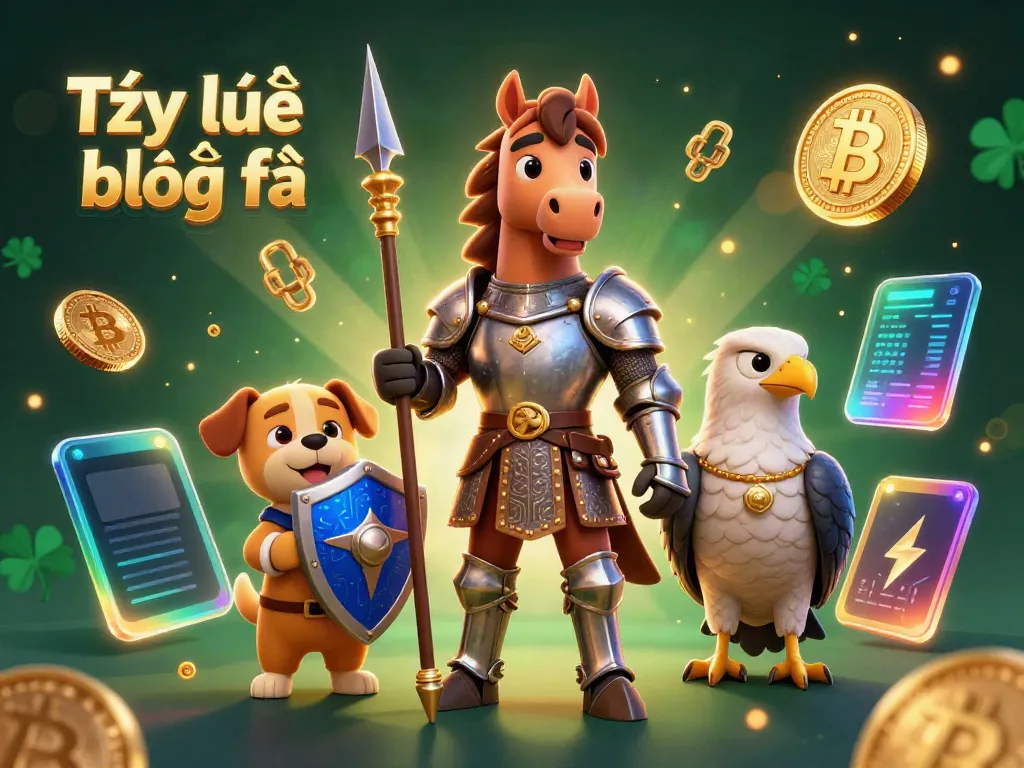 Bet on Tỷ lệ bóng đá today with a captivating scene of a knight and his squire surrounded by crypto elements.