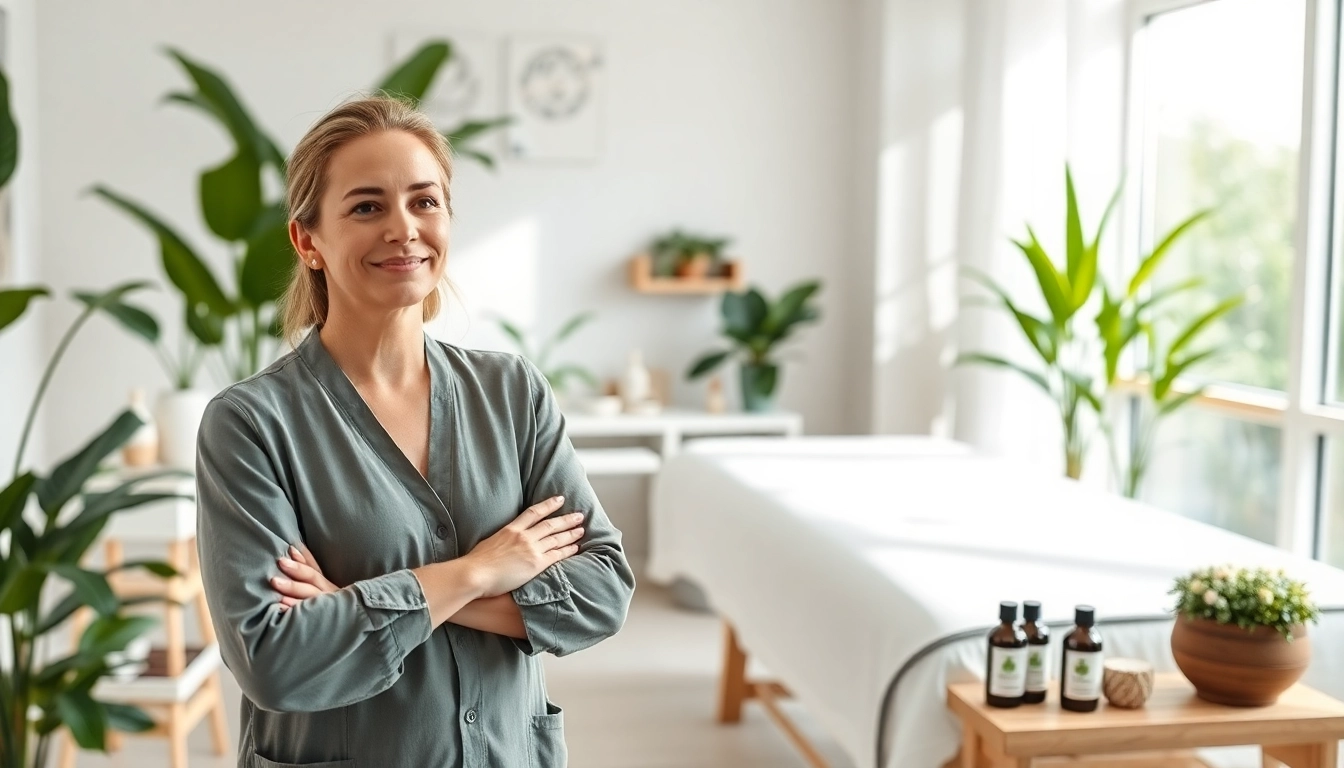 hilma biocare Produkte in einem modernen Wellness-Umfeld mit entspannender Atmosphäre.