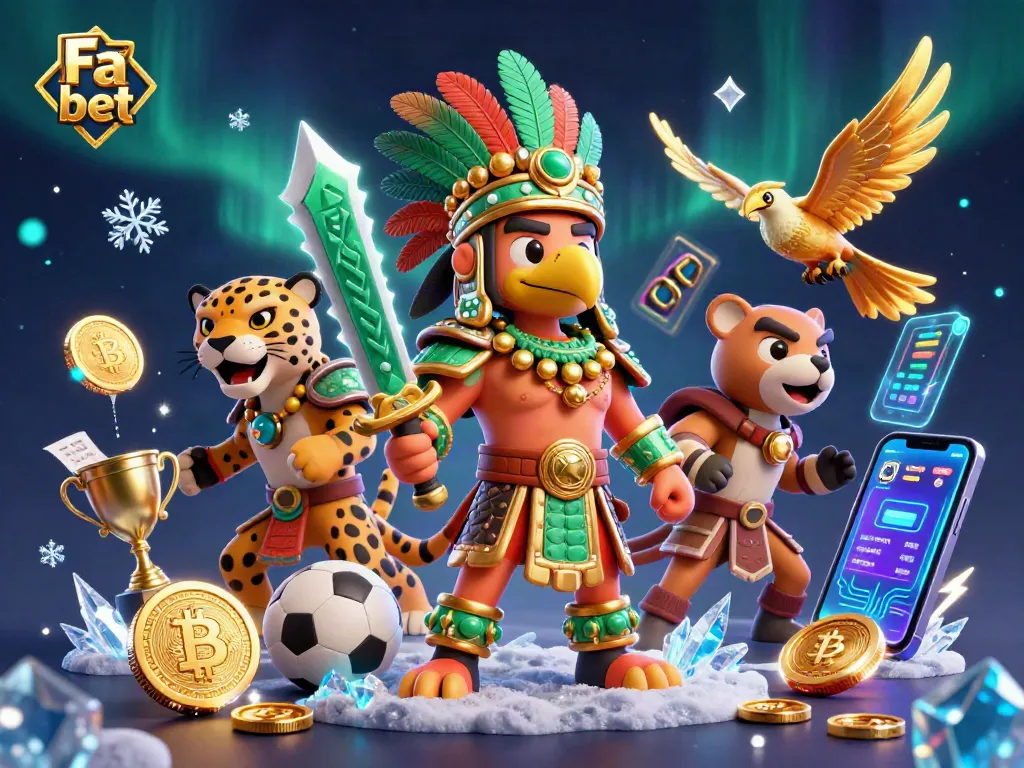 Engage with exciting Fa bet strategies and sports betting elements in a vibrant 3D illustration.