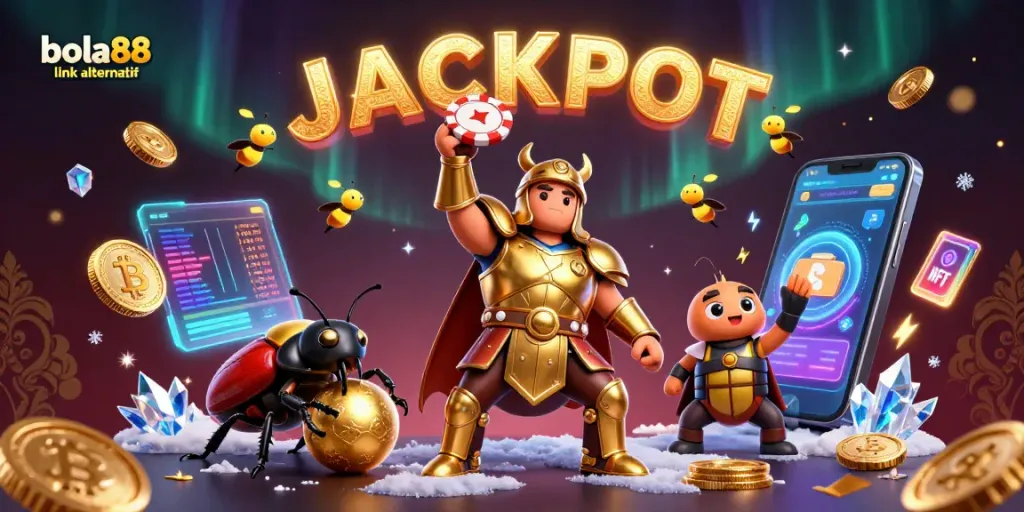 Bets on bola88 link alternatif explode with excitement as beetles and fireflies celebrate a jackpot moment
