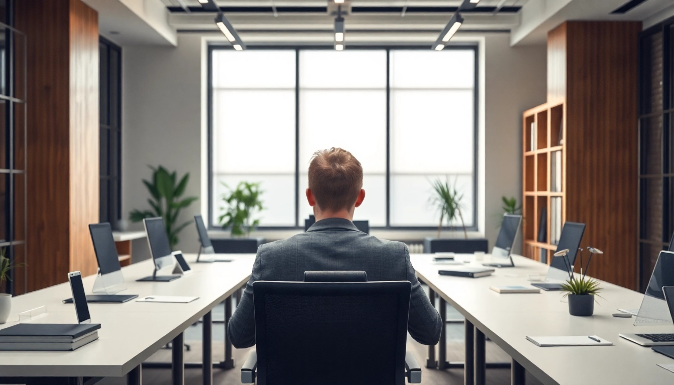 Headhunter im modernen Büro, wo kreative Talente rekrutiert werden