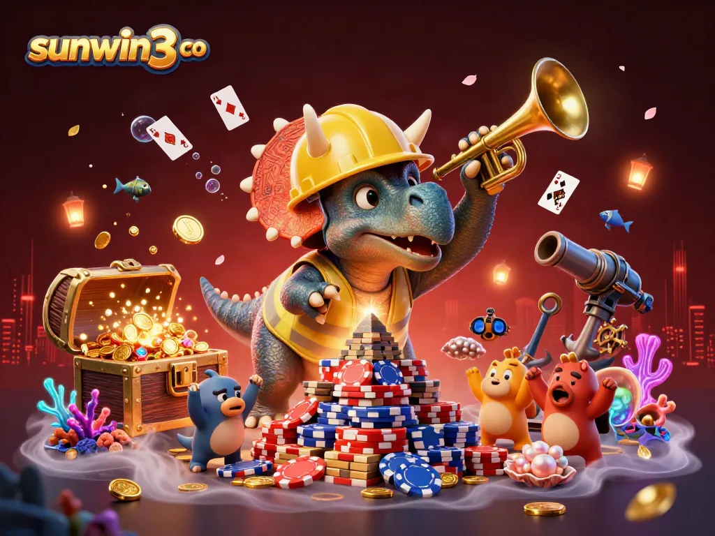 Celebrate thrilling wins at sunwin3 co with vibrant characters and dynamic casino elements!