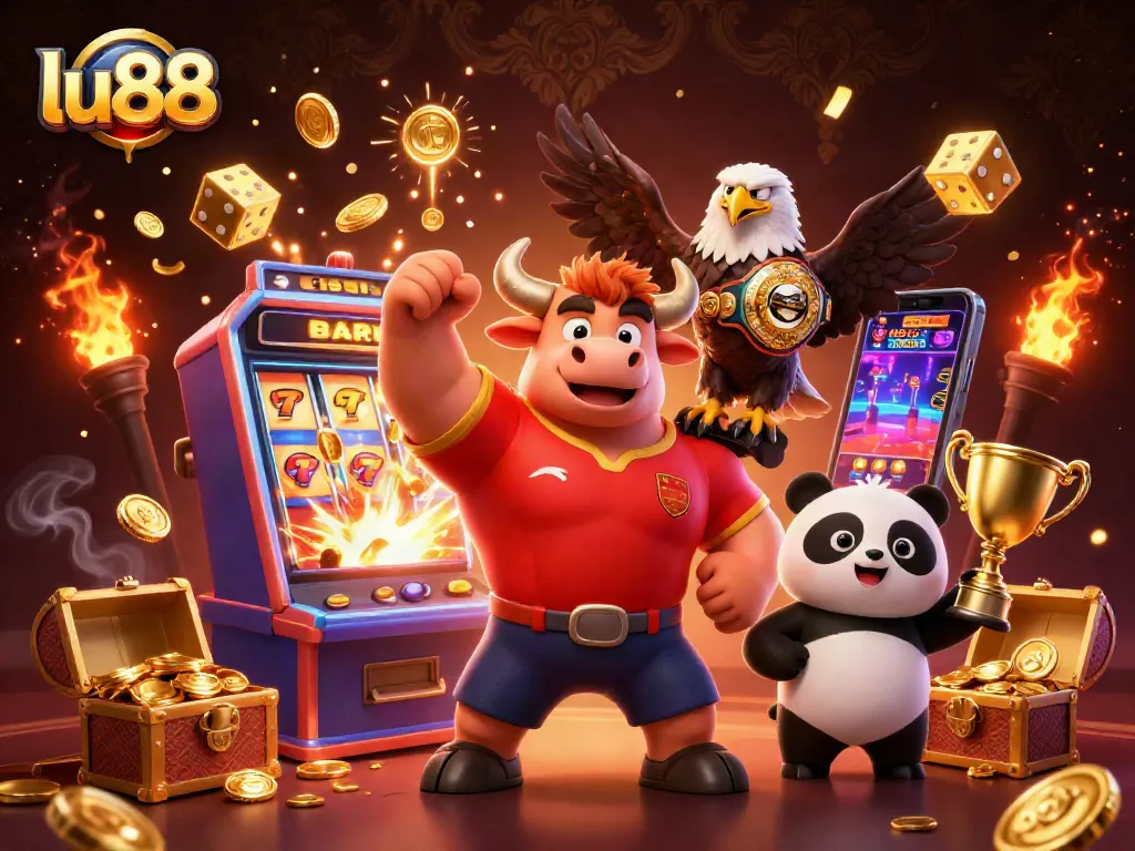 Join the exciting world of lu88 casino gaming with this dynamic victory celebration.