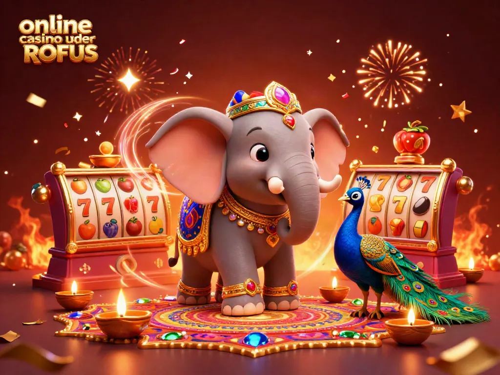 Experience online casinoer uden ROFUS with vibrant slot elements and a celebratory atmosphere.