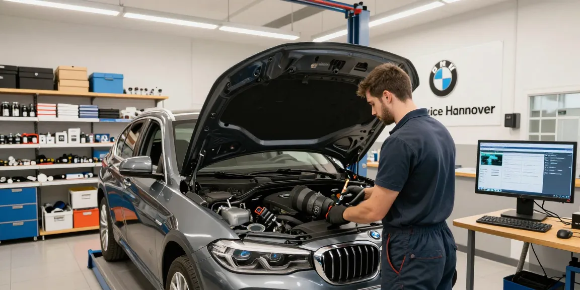 Experte Techniker bietet BMW Service Hannover in einer professionellen Kfz-Werkstatt an