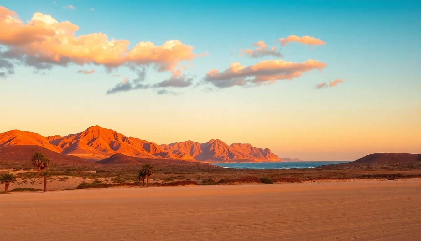 Blick auf die beeindruckenden Dünen von Corralejo in Fuerteventura bei Sonnenuntergang, die die sehenswerten Landschaften der Insel zeigen.