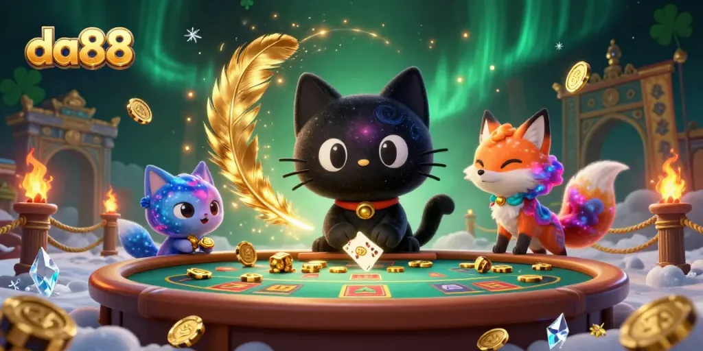 Experience thrilling gameplay at da88 with an enchanting cosmic casino setting.