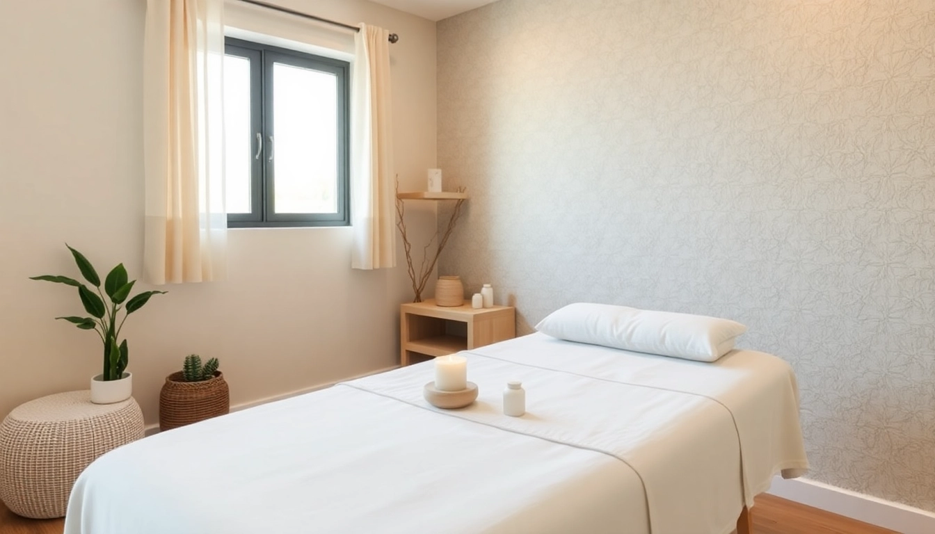 Calm osteopathic treatment room in Berlin with relaxing atmosphere for Osteopathie Berlin.