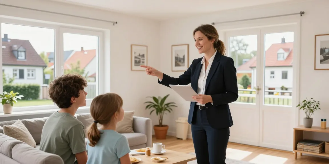 Immobilienmakler Lüneburg in einer hellen Wohnung, professioneller Service für lokale Kunden