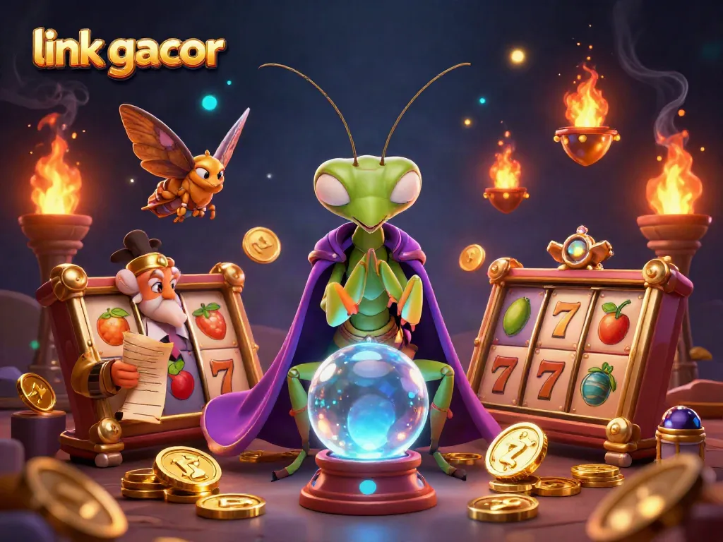Experience big wins with link gacor as a mystical mantis and moth guide you through thrilling slot adventures.