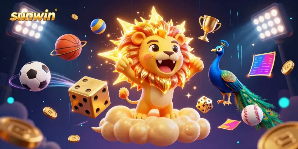 Engage in thrilling gameplay with sunwin featuring a roaring lion and dynamic game elements.