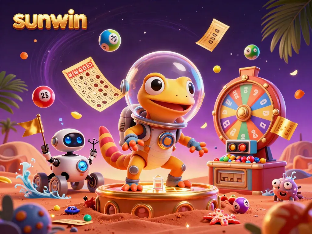 Experience thrilling gameplay with sunwin as the Martian gecko discovers a hidden golden casino.