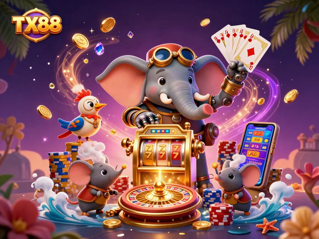 Experience the thrilling world of TX88 slots with steampunk charm and dynamic gaming elements.