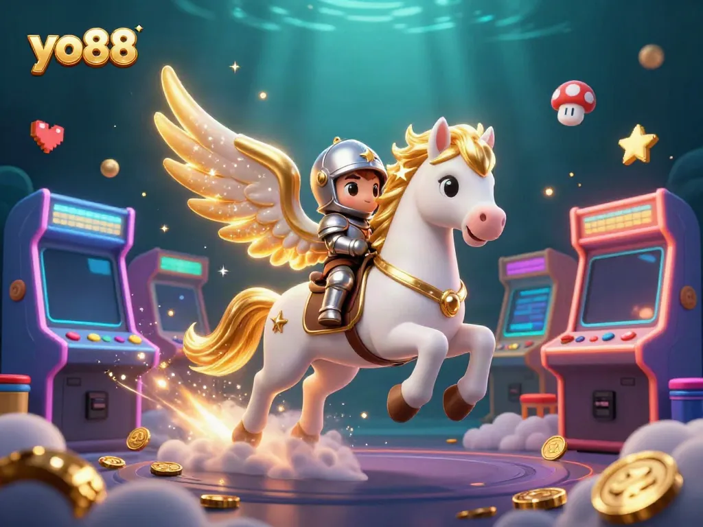 Engage in thrilling gameplay with yo88's dynamic characters and vibrant casino-themed 3D elements.