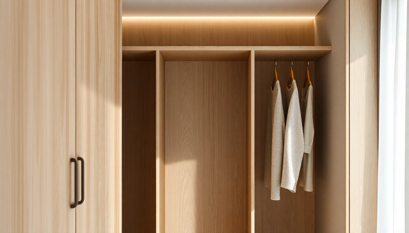 Premium kleiderbügel aus edlem Holz, die in einer eleganten Garderobe arrangiert sind und Stil und Qualität ausstrahlen.