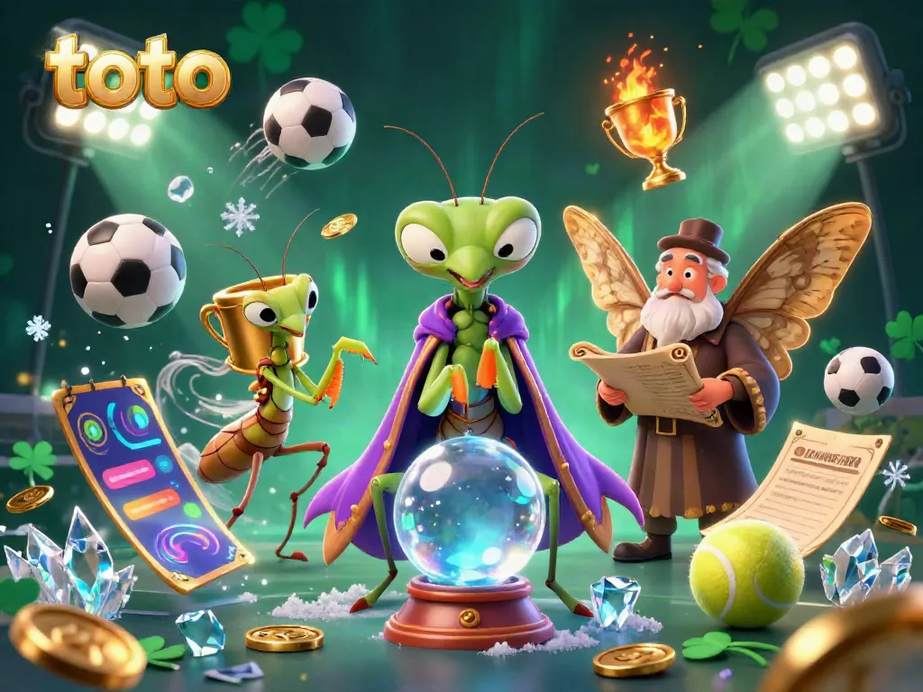 Engage with toto betting strategies amid mystical elements and vibrant sports settings.