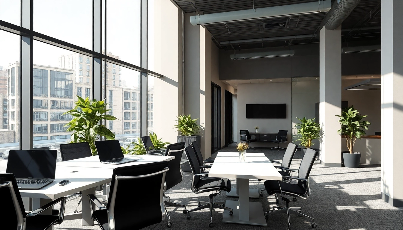 Empfangsbereich eines Headhunter Düsseldorf mit modernem Büromobiliar und natürlich wirkendem Licht.
