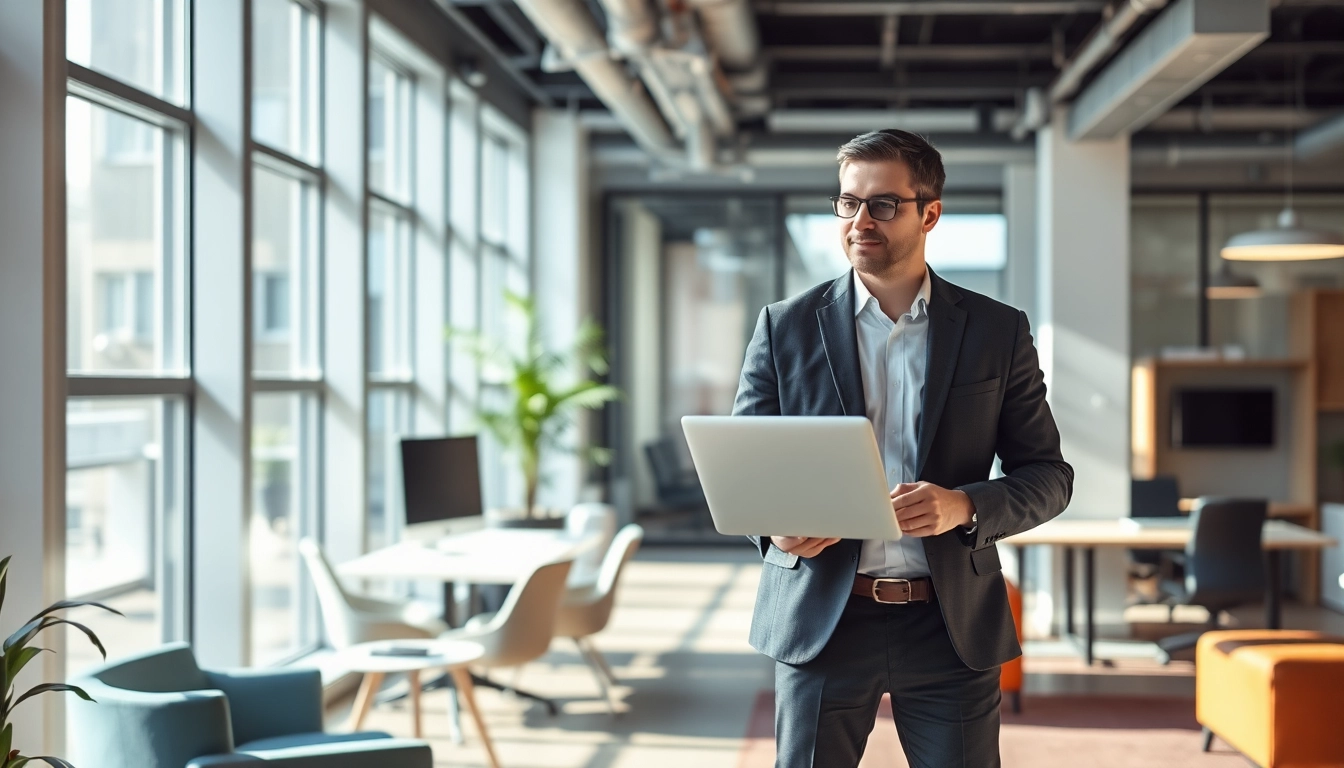 Headhunter IT im stilvollen Büro, das Vertrauen und Professionalität ausstrahlt.