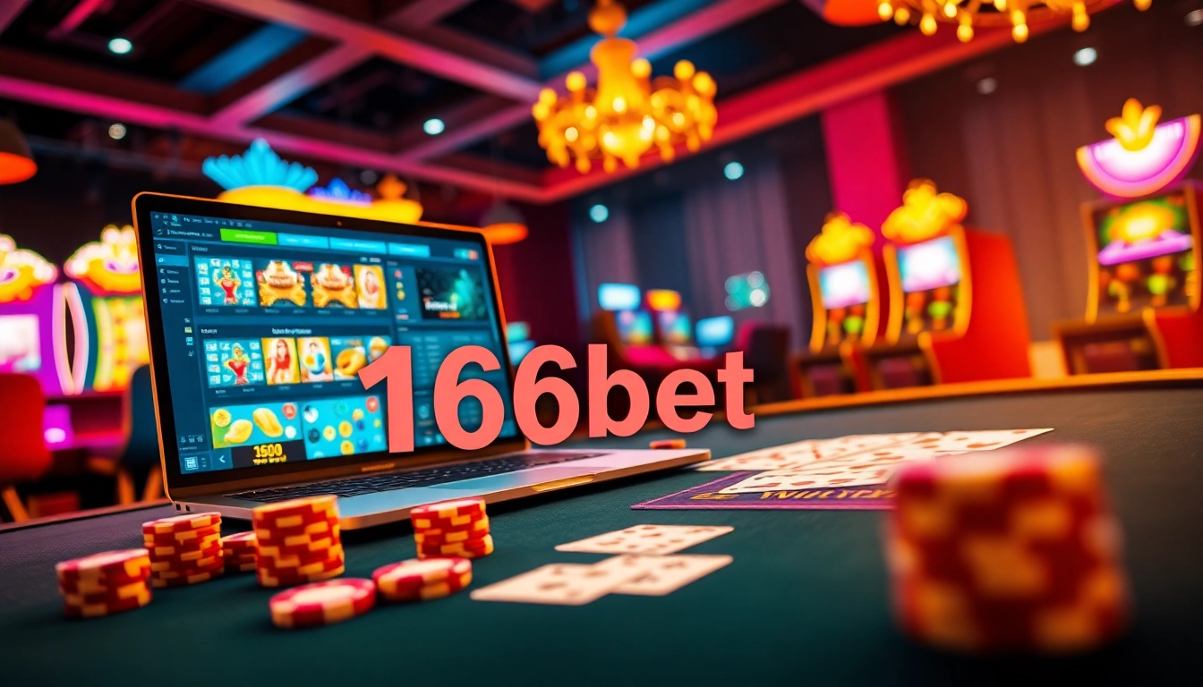 Enjoying a thrilling gaming experience with 166bet on a modern online casino interface.