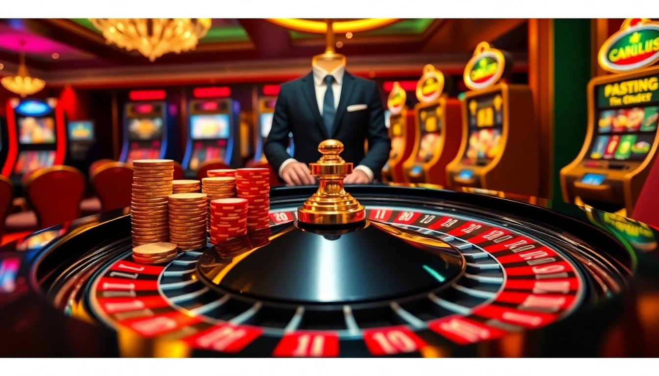 Experience the thrill of gambling with 32WIN at a luxurious roulette table.