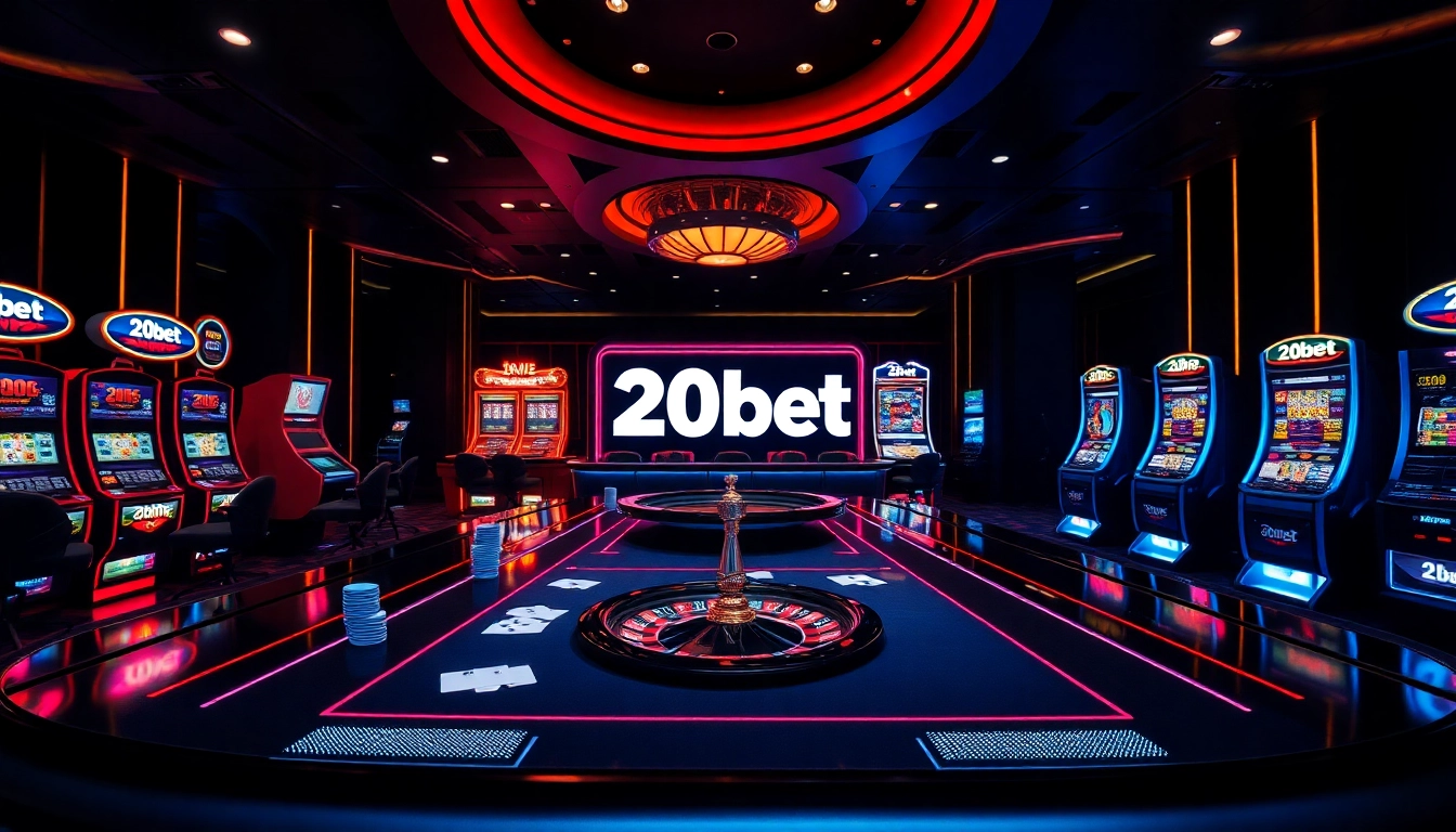 Experience thrilling gaming at 20bet with a luxurious casino ambiance and vibrant betting options.
