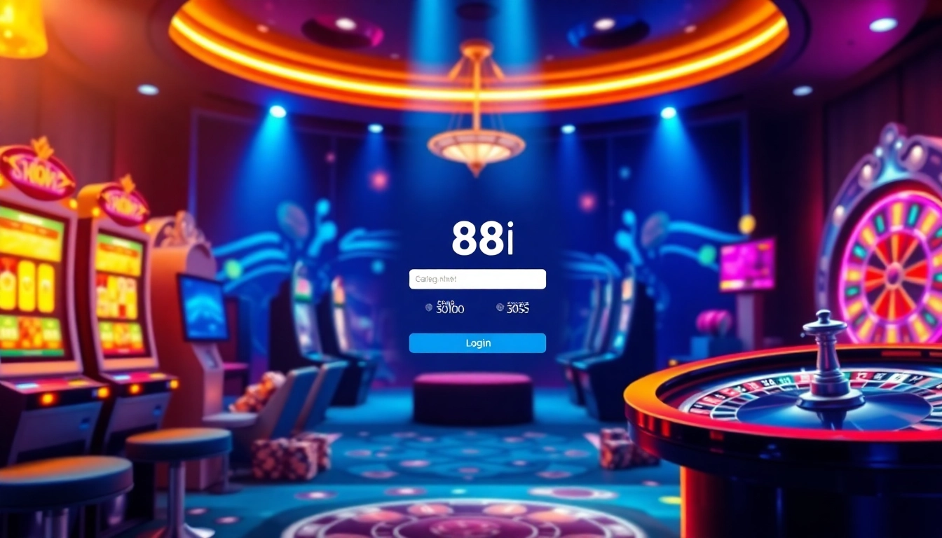 Experience seamless 88i đăng nhập with an engaging online casino interface showcasing vibrant casino elements.
