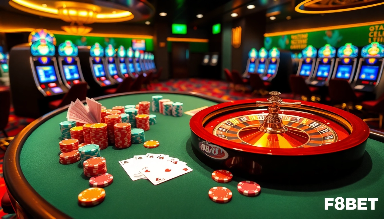 Experience thrilling gambling at https://f8bet.ventures/ with vibrant casino tables and exciting games.