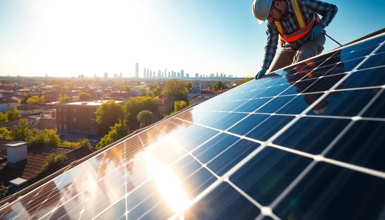 Professionelle Photovoltaikanlage Kaufen Wien Installation auf einem Wohnhausdach