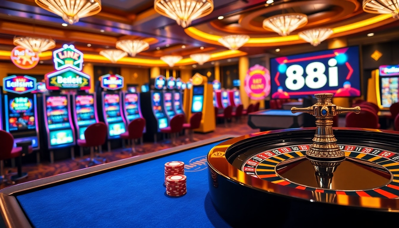 Experience the excitement of the casino with games showcasing the link 88i in a lavish atmosphere.