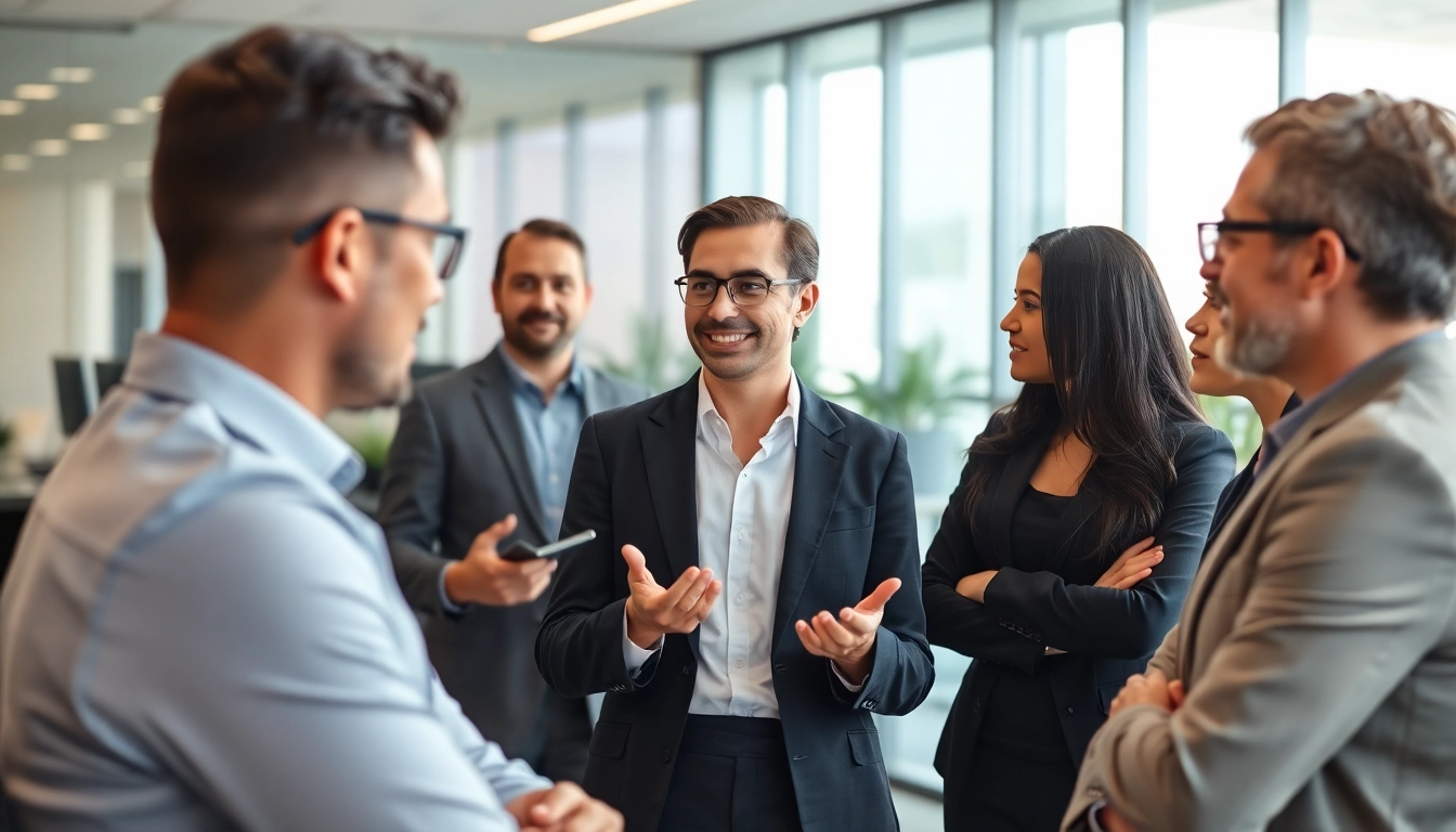 Headhunter IT auf der Suche nach Talenten in einem modernen Büro.
