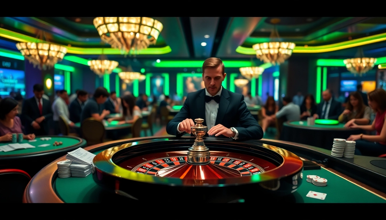 Experience the excitement of winning at the XOCDIA88 CLUB roulette table with vibrant casino elements.