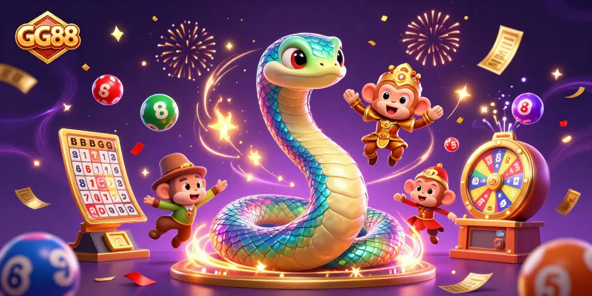 GG88 engaging players with vibrant casino fun through colorful lottery elements in a festive atmosphere.