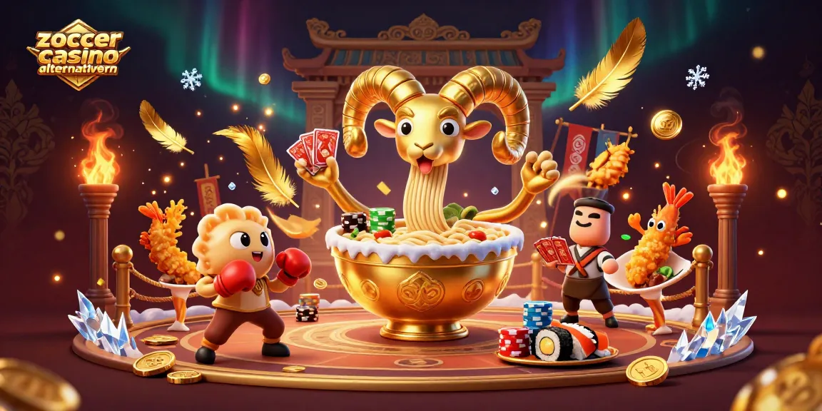 Erleben Sie Zoccer Casino Alternativen mit einer einzigartigen Casino-Illustration, die die Spannung des Spiels einfängt.