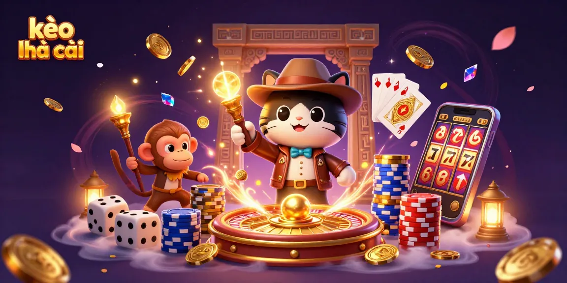 Engage in thrilling moments with kèo nhà cái as the explorer cat discovers ancient casino artifacts.