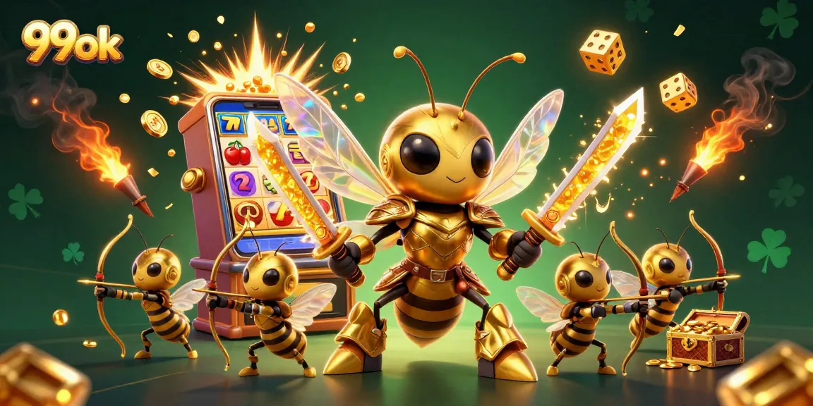 Experience thrilling wins with 99ok's vibrant 3D casino scene featuring epic characters and jackpots.