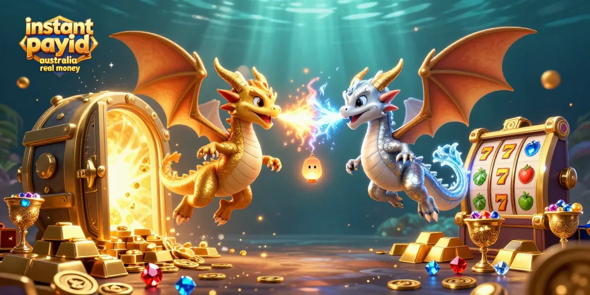 Engage with instant payid pokies Australia real money, featuring exciting slot elements and dynamic dragons.