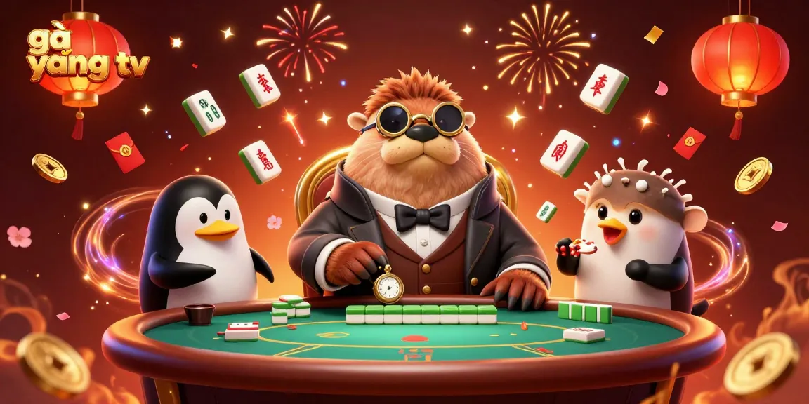 Play poker with gà vàng tv’s walrus and penguin in a captivating underwater scene.