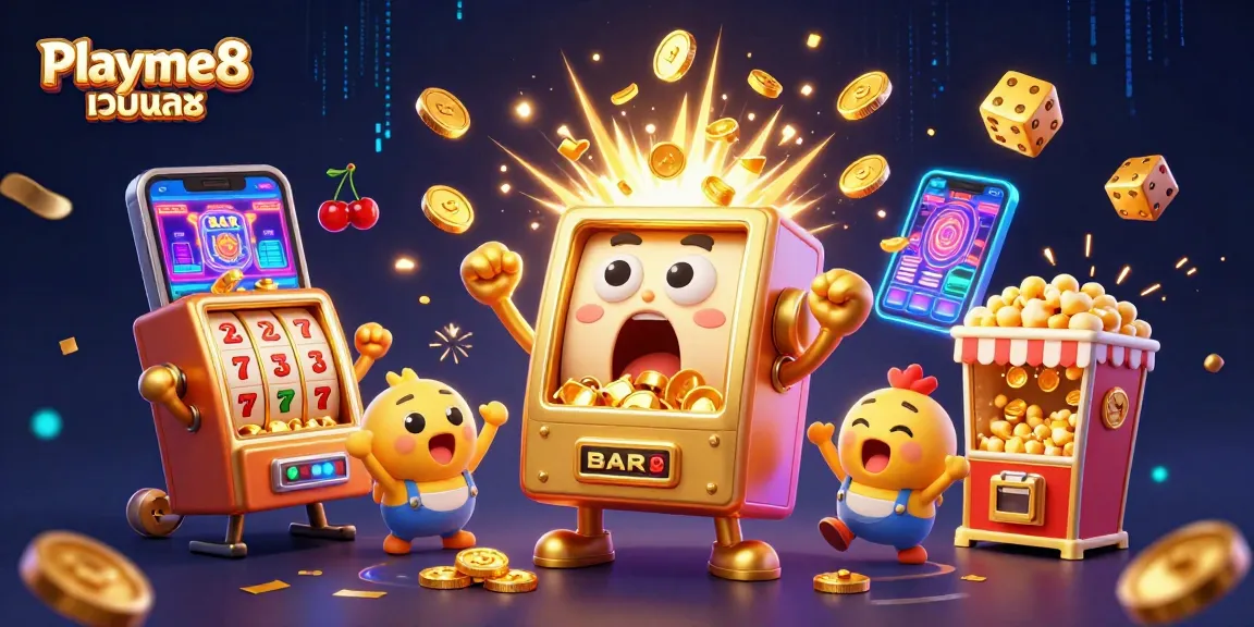 Playme8 เว็บตรง เล่นสล็อตได้เต็มอิ่ม แจ็คพ็อตหลั่งไหลออกมาในงานแสดงสุดสนุก