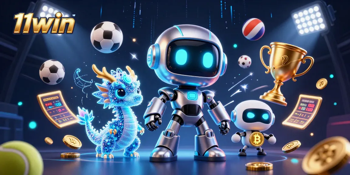 Experience thrilling gaming at 11win with vibrant sports betting elements and a futuristic design.